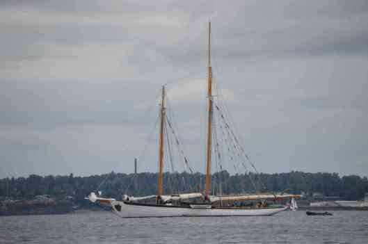 Ketch at Beach - scaled
